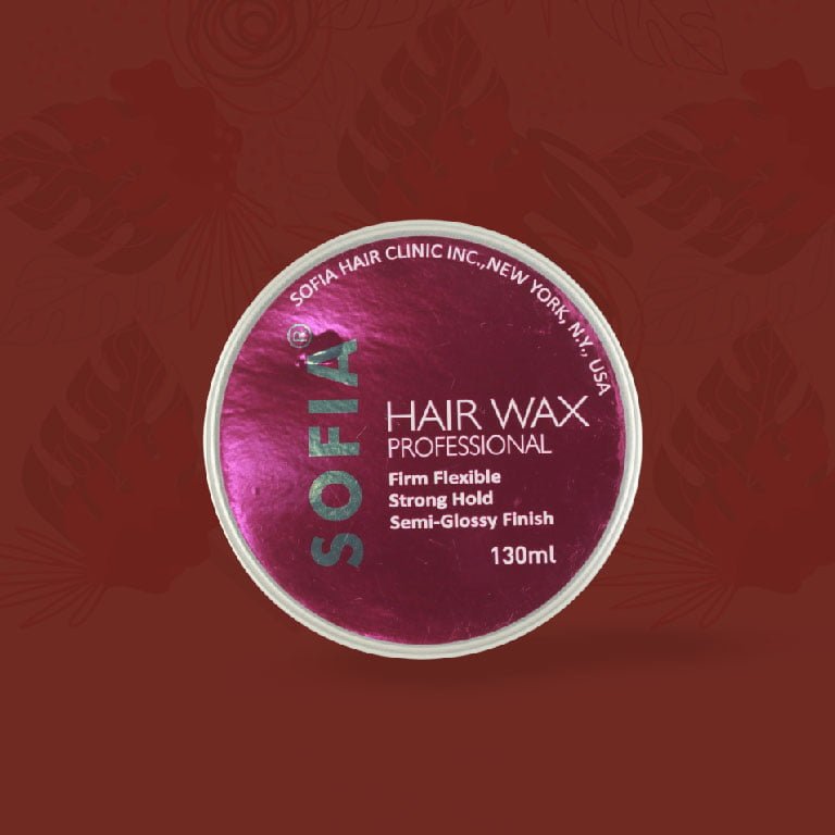 Hair Wax Firm Flexible Strong Hold Semiglossy Finish Pink Sofia